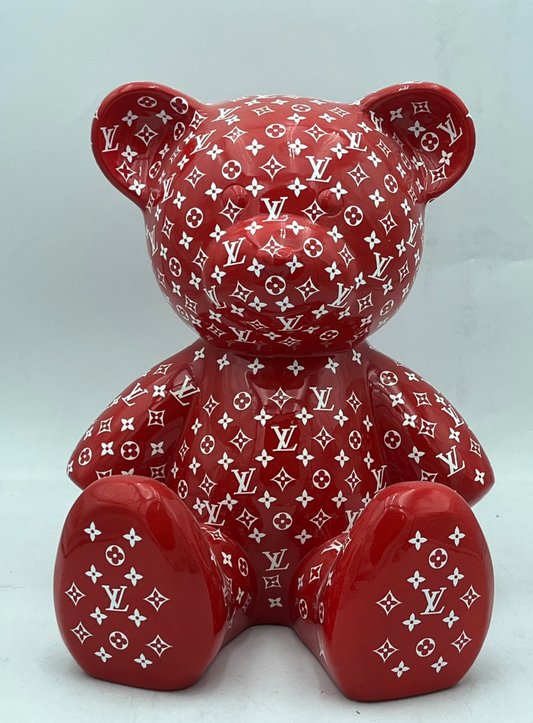 THE LOUIS VUITTON RED TEDDY BEAR